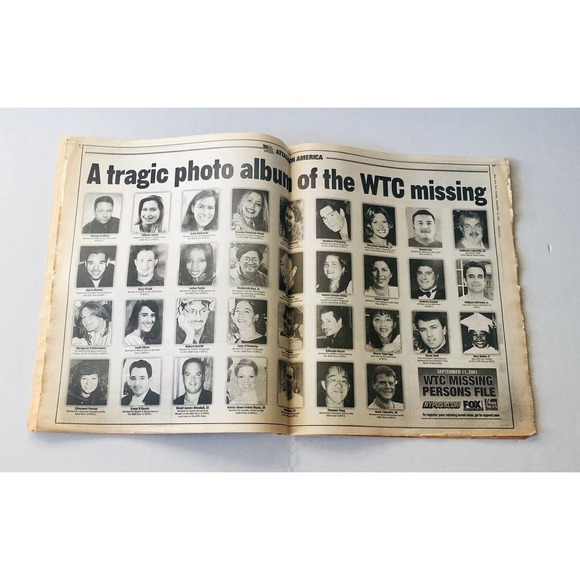 Vintage New York Post September 2001 Edition War WTC Attack on America NYPD FDNY - Picture 8 of 10